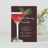 Vakantie Cocktail Bruids Douche Uitnodiging (Staand voorkant)