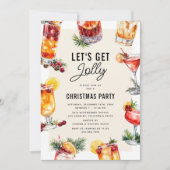 Vakantie Cocktail Kerstfeest Kaart (Voorkant)