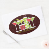 Vakantie Cocktail Party Invitation Sticker (Envelop)