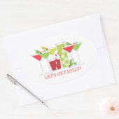Vakantie Cocktail Party Invitation Sticker (Envelop)