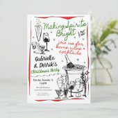Vakantie Cocktail Party Kaart (Staand voorkant)