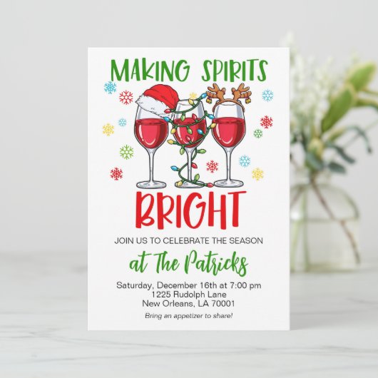 Vakantie Cocktail Party Kaart (Staand voorkant)