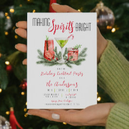 Vakantie Cocktail Party Making Spirits Bright Kaart