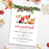 Vakantie Cocktail Party Making Spirits Bright Kaart