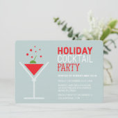 Vakantie Cocktail party uitnodigingen (Staand voorkant)