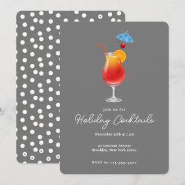 Vakantie cocktails Drink kerstfeest Kaart