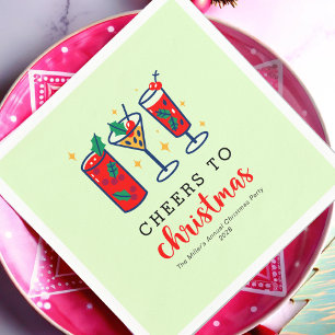 Vakantie Cocktails Feestelijke Cheer Christmas Par Servet