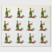 Vakantie Cocktails Modern Feestelijk Kerstfeest Cadeaupapier (Vlak)