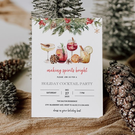 Vakantie Cocktails Party Kaart