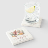 Vakantie Cocktails Steen Onderzetter (Zijkant)