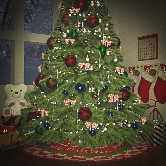 Vakantie controleert rood groen wit kerstboom rok