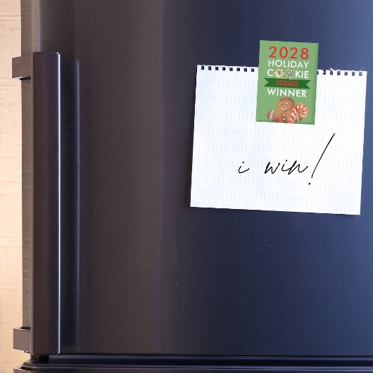 Vakantie Cookie Contest Winnaar Prijs Magnet