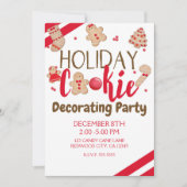 Vakantie Cookie Decorating Party of Exchange Kaart (Voorkant)