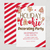 Vakantie Cookie Decorating Party of Exchange Kaart (Voorkant / Achterkant)