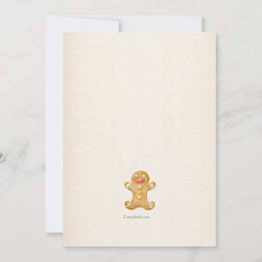 Vakantie Cookie Decorating Party Uitnodigingen (Achterkant)