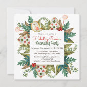 Vakantie Cookie Decorating Party Waterverf Kaart (Voorkant)