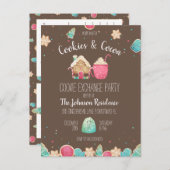 Vakantie Cookie Exchange Budget Party Uitnodiging (Voorkant / Achterkant)