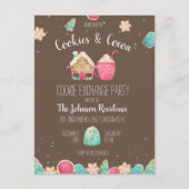 Vakantie Cookie Exchange Budget Party Uitnodiging (Voorkant)