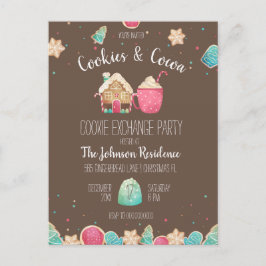 Vakantie Cookie Exchange Budget Party Uitnodiging