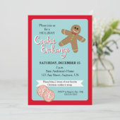 Vakantie Cookie Exchange, Gingerbread Man Kaart (Staand voorkant)