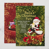 Vakantie Cookie Exchange Kerstfeest uitnodiging (Voorkant / Achterkant)