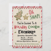 Vakantie Cookie Exchange Party Kaart (Voorkant)