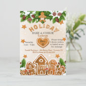 Vakantie Cookie Exchange Party Kaart (Staand voorkant)