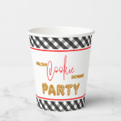 Vakantie Cookie Exchange Party Kerstmis Papieren Bekers (Achterkant)