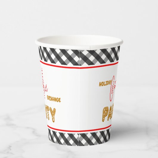 Vakantie Cookie Exchange Party Kerstmis Papieren Bekers (Rechts)