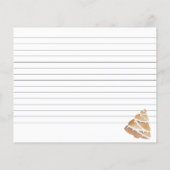 Vakantie-cookie Exchange Recipcard (Achterkant)