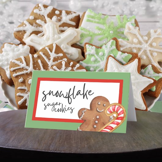 Vakantie Cookie Vouwen Voedsel, Drink of Plaats Ka Plaatskaartje