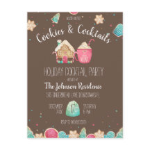 Vakantie Cookies & Cocktails Budget Party Uitnodig