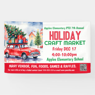 VAKANTIE Craft Market PTO PTA Kerk Banner