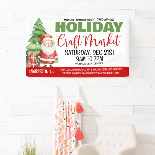 Vakantie Craft markt Spandoek (Insitu)