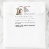 Vakantie Cranberry Moscow Mule Cocktail Recept Vierkante Sticker (Tas)