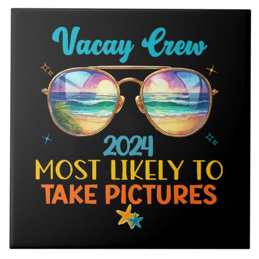 Vakantie crew 2024 tegeltje (Voorkant)