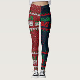 Vakantie Cross Stitch Leggings