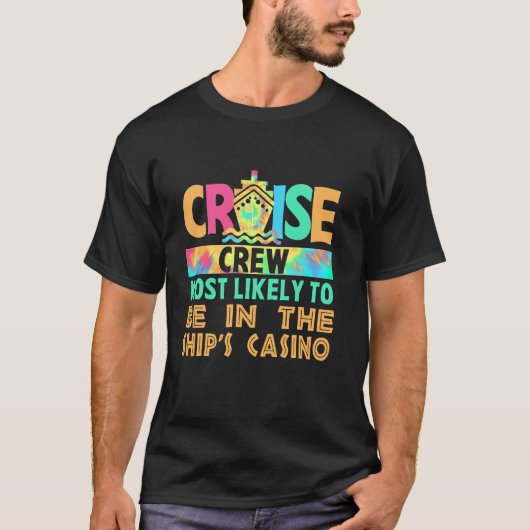 Vakantie cruise crew meest waarschijnlijk in het s t-shirt (Voorkant)