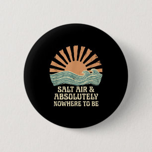 Vakantie cruise strand golven ontwerp ronde button 5,7 cm