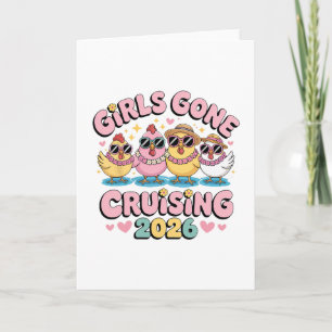 Vakantie Cruise Trip Kuiken Meisjes Gaan Cruisen 2 Kaart