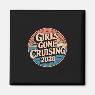 Vakantie Cruise Trip Meisjes Gaan Cruisen 2026 Magneet