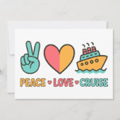 Vakantie Cruise Vrede Liefde Kaart (Voorkant)