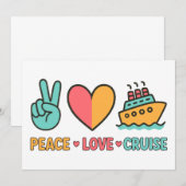 Vakantie Cruise Vrede Liefde Kaart (Voorkant / Achterkant)