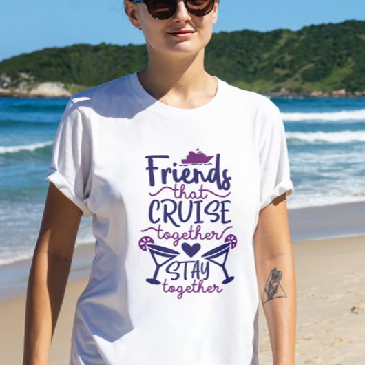 Vakantie cruiseschepen Friends Group T-shirt