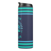 Vakantie cruiseschip aangepaste naam bus thermosbeker (Geroteerd rechts)