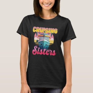 Vakantie cruiseschip zus meisje vintage cruisen t-shirt