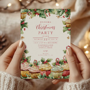 Vakantie Cupcake Cheer Christmas Kaart