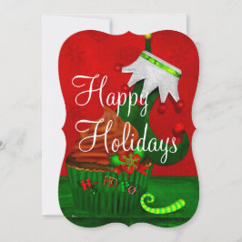 Vakantie Cupcake Whimsey GEPERSONALISEERDE Cupcake Kaart