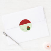 Vakantie Cupcake Whimsey naar van CADEAU 2 Ronde Sticker (Envelop)