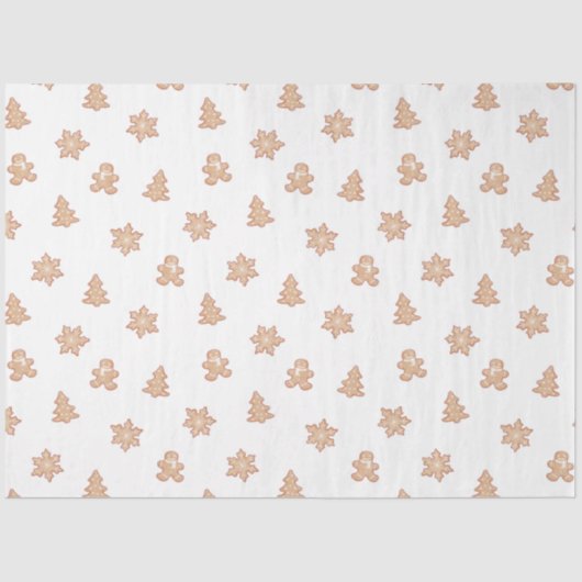 Vakantie Cutout Cookies Kerst Tissuepapier (Voorkant)